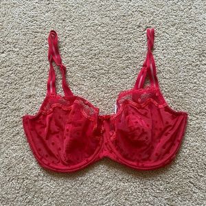 Sexy red Prima Donna Twist bra 30F